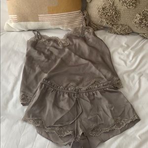 Victoria Secret satin pj set